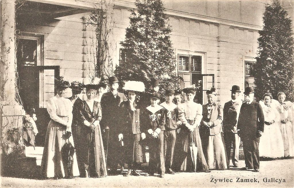 14. Zamek Komorowskich i rodzina Habsburgow obraz Jerzego Kossaka 1911 ze zbiorow Grzegorza Szczepaniaka