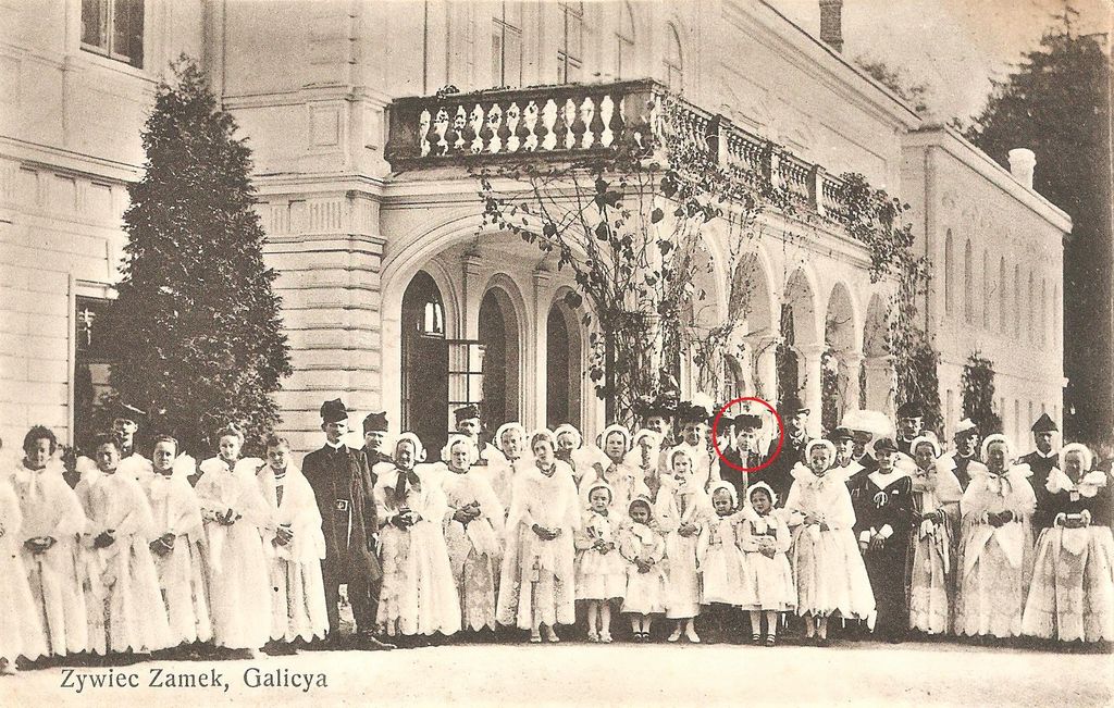 14. Zamek Komorowskich i rodzina Habsburgow obraz Jerzego Kossaka 1911 ze zbiorow Grzegorza Szczepaniaka